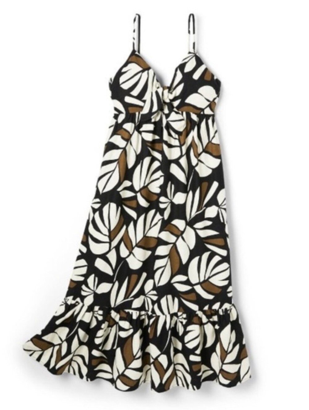 Tabitha Brown x Target Neutral Botanical Print Dress. Size M